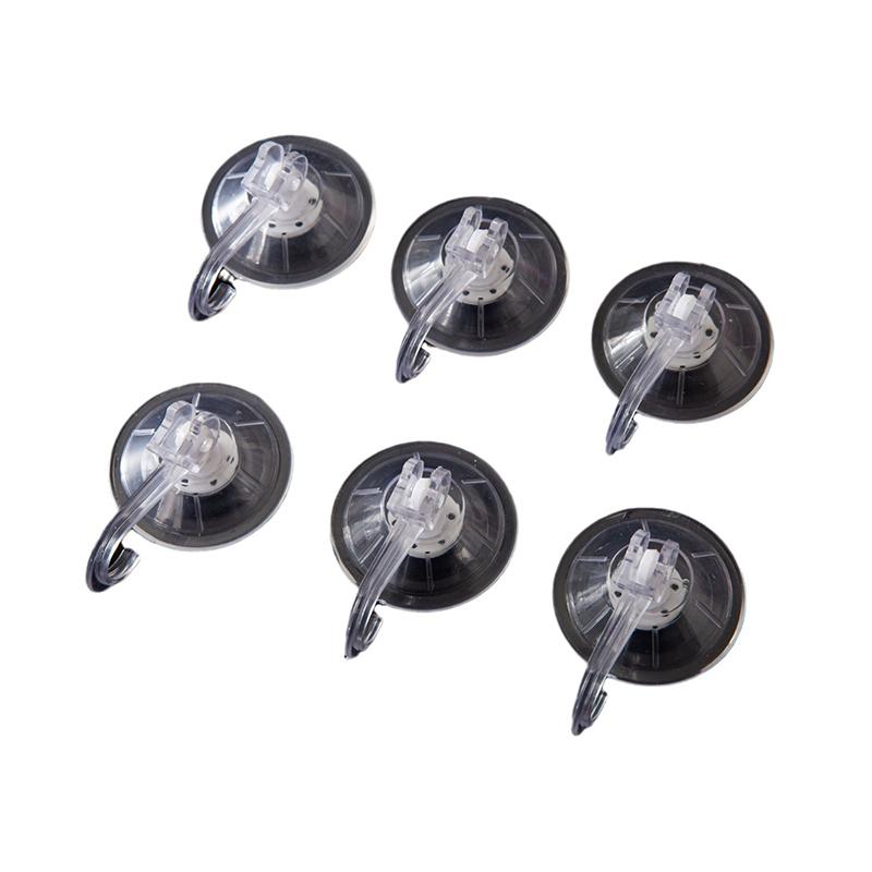 Multifunctional Heavy-Duty Suction Cup Hook Transparent and Reusable Bathroom Towel Rack Clothes Hanger Hook for Glass Kitchen