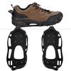1 Pair Universal 24 Teeth Anti Slip Ice Cleat Shoe Grips Spikes Cleats Crampons for Hiking ClimbingL:39 42