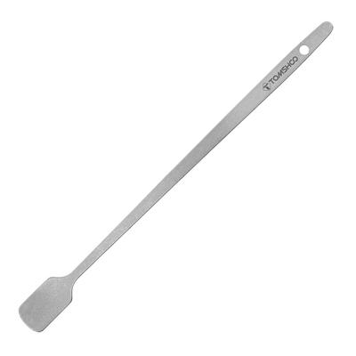 Lžíce na míchání kávy Premium Ti s dlouhou rukojetí čtvercová a kulatá hlava 19 cm Ideální pro kávu s ledovým čajem