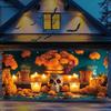 One 2D Flat Polyester Banner for the Day of the Dead Garage  Large Outdoor Garage Festival Appearance Decoration