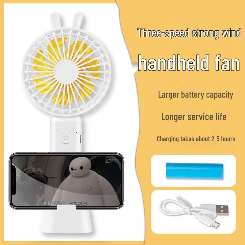 Portable USB Rechargeable Mini Fan: Silent, Cute Handheld & Desktop Fan for Children and Students Mini