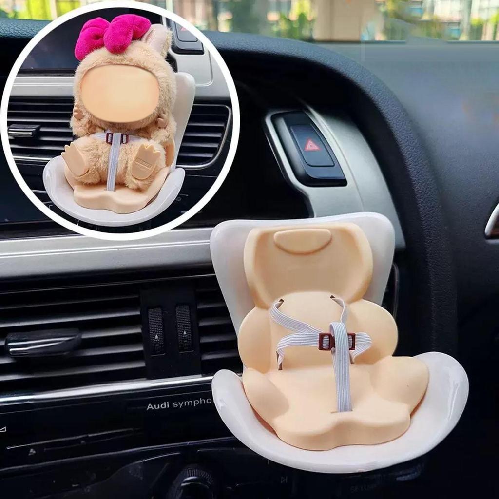 Scaun Auto pentru Păpuși Clip de Aerisire Artizanat DIY Jucărie de Pluș Scaun Auto Păpușă Decor Interior