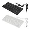 78 Keys Mini Keyboard Ultra-Thin Design Ultra Thin Keyboard Portable USB Wired Keyboard Industrial