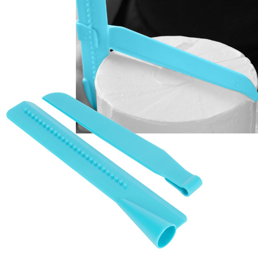 Wygładzacz do ciasta Linijka Regulowana wysokość Skrobak do kremu masłanego Narzędzie do dekorowania ciast Niebieski