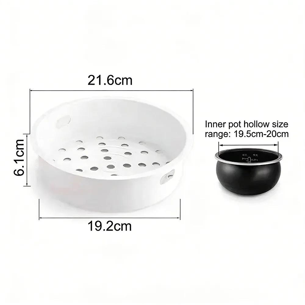 Practical Universal Electric Rice Cooker Steamer Plastic Multipurpose Steaming Basket Vegetable Basket Food