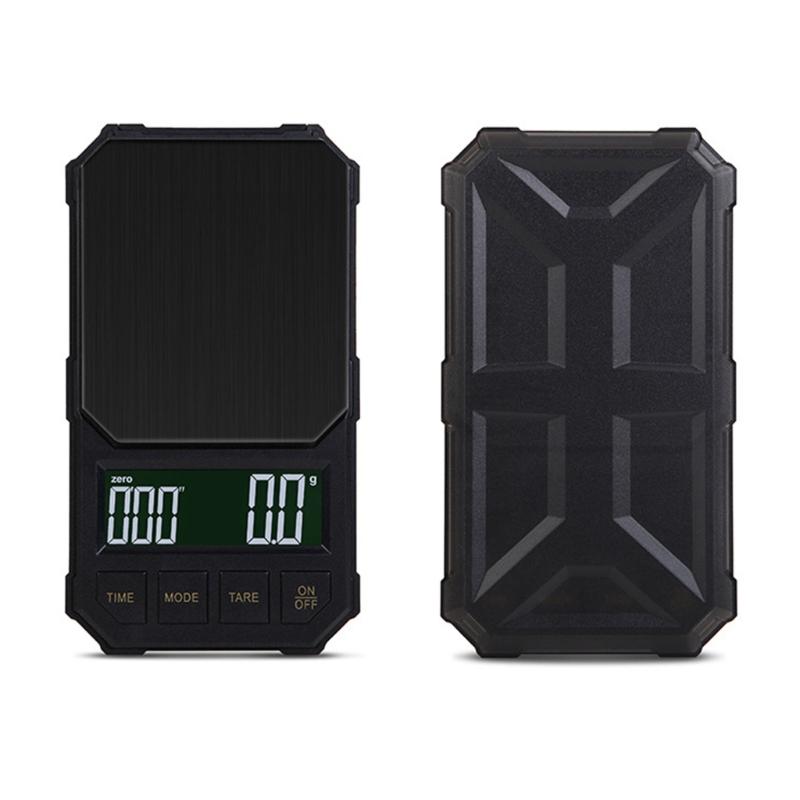 1kg/2kg Digital Display Coffee Scale Rechargeable Kitchen Electronic Scale Coffee Maker Tool Accurate Espresso Scale