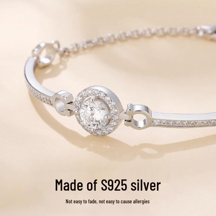 2023 Little Sun Couple Bracelet: Silver-Plated Bangle for Boys & Girls, Elegant & Exquisite Valentine's Day Gift