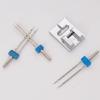 3Pcs Twin Needle Stretch Machine Needle and Presser Foot Replacement Set for Most Household Sewing Machine