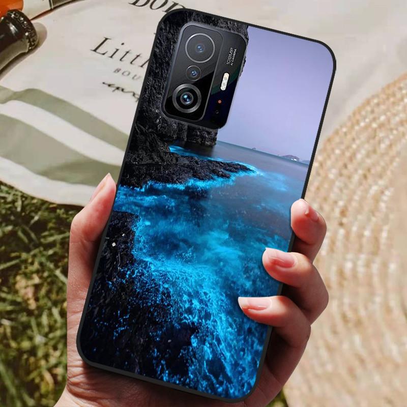 Für Xiaomi 11T Pro Hülle Für Xiaomi mi 11T Pro Hüllen Stoßfestes Silikon Weiches TPU Handy Rückseite Abdeckung Für Xiaomi 11T Pro Fundas