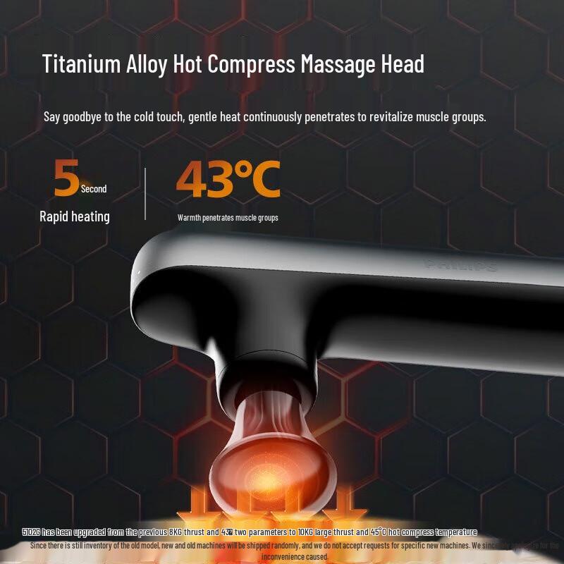 Philips Mini Massage Gun with Titanium Alloy Hot Compress Head