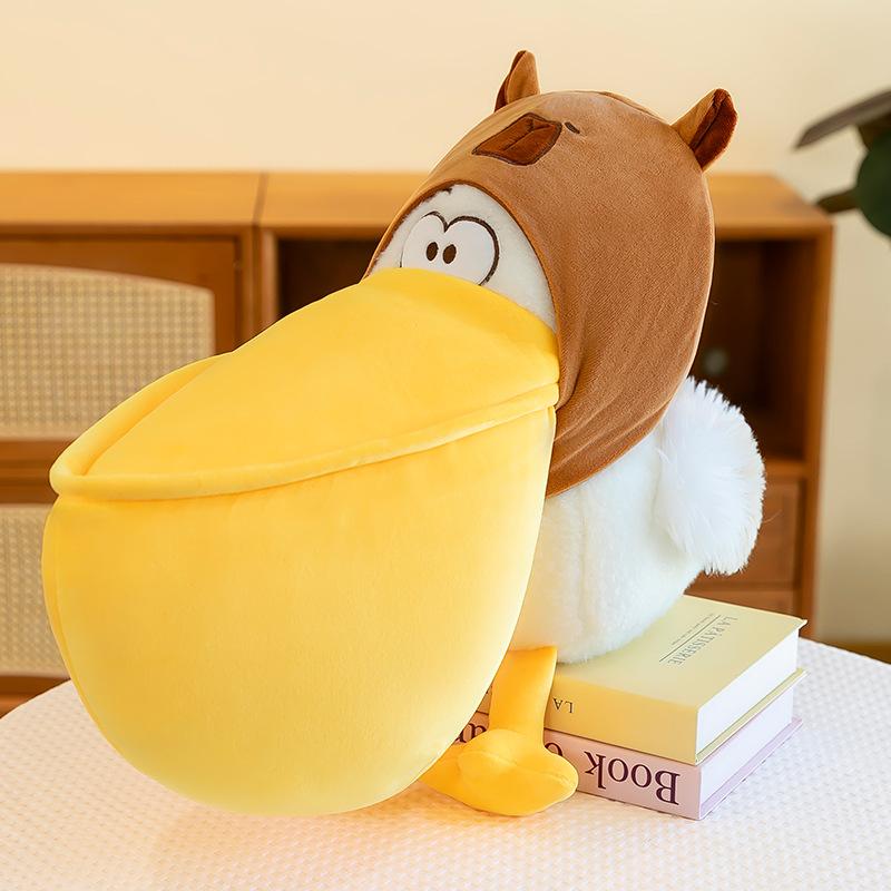 Neue Gefräßigkeit Pelikan Serie Spielzeug Pelikan Vogel Plüschpuppe Mädchenpuppe