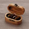 Tragbarer Gitarrenplektrum-Box-Halter mit 5 Gitarrenplektren Holz Gitarrenplektrum-Aufbewahrungsbox Leichtgewichtige Gitarrenplektren-Koffer