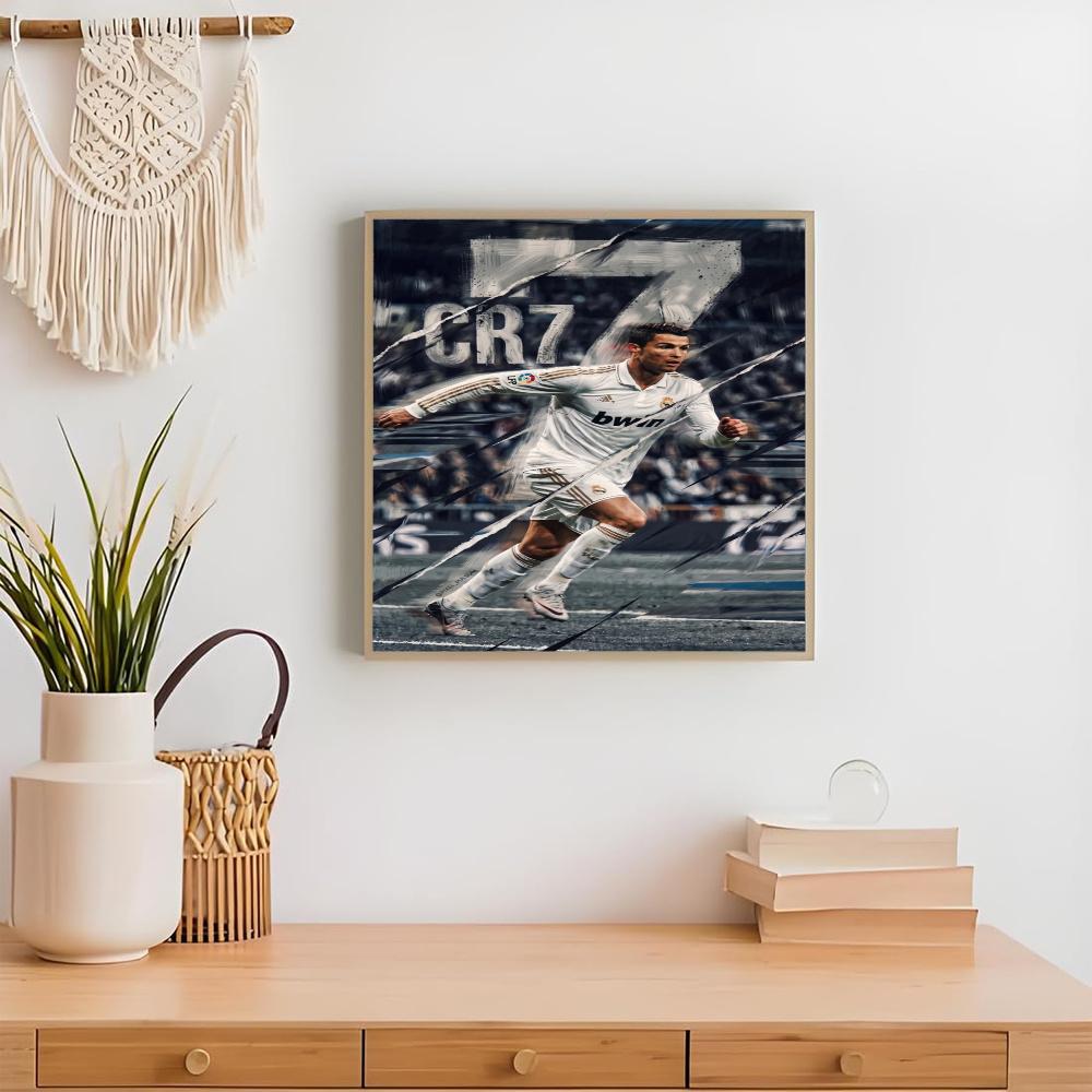 Cristiano Ronaldo Diamond Painting Round Diamond Mosaic Rhinestones Diamond Embroidery Craft Kit Wall Decor Without Frame