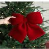 Vánoční mašle dekorace sametová červená mašle uzel ozdoby k zavěšení DIY přívěsek na vánoční stromky pro sváteční domácí párty dekorace