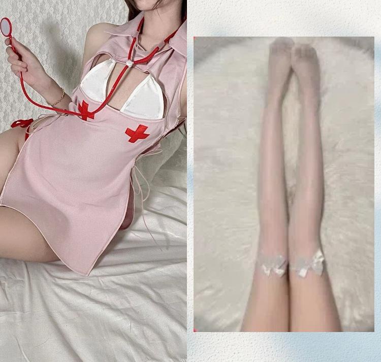 Sex Lingerie Sexy V-Neck Passion Hollow Nurse Uniform Seduction Suit Cosplay