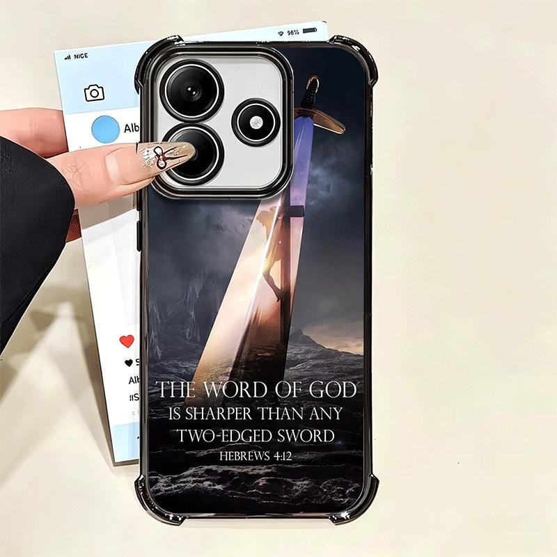 God Jesus Pray Cross Bible Plating Phone Case For Xiaomi Poco X5 X6 X7 X8 Pro Max F8 Ultra F7 M8 M7 M5S Redmi 15C 15 14C 13C 13