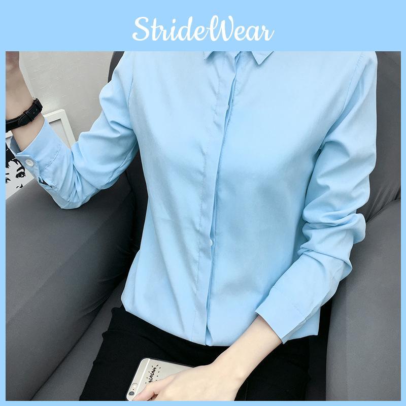 Qualità Premium Donna Top Estivi Larghi Camicia a Manica Lunga Blusa Casual T-shirt Vestibilità Elegante