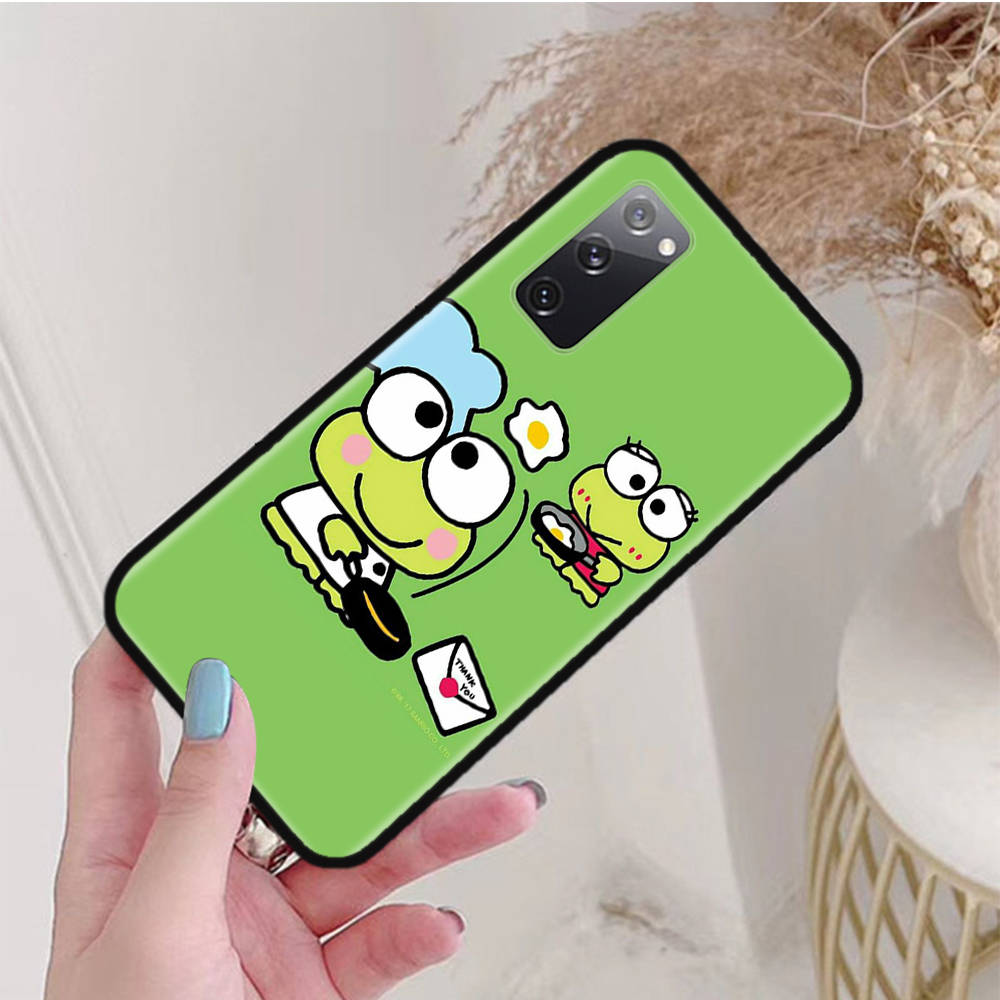 Black Case for Xiaomi Poco X6 X4 M5 M6 F5 F6 C65 C55 C50 C51 C40 Pro Redmi 14C A3X 13C 12C 11T 10A 9C Note 7 6 8A Plus L-8 Cute Keroppi