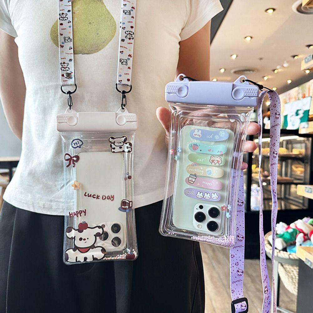 Multicolor Mobile Phone Bag Rectangle Mobile Phone Case Creative Swiming Waist Bags  Summer