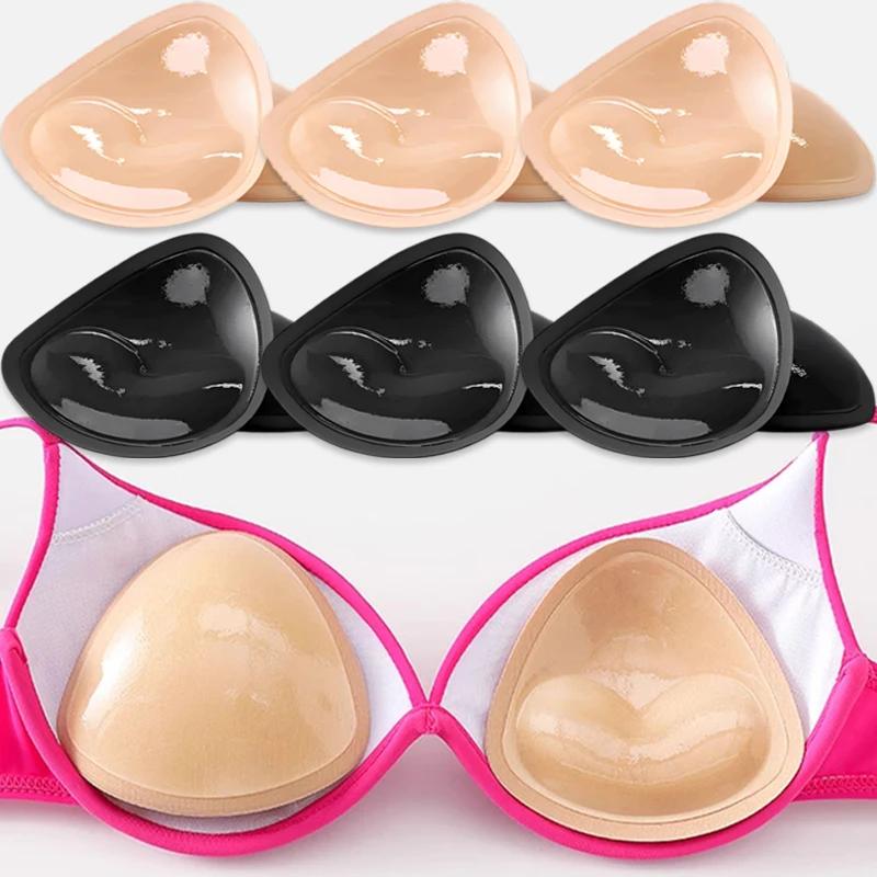 Chest Push Up Sticky Bra Thicker Sponge Bra Pads Breast Push Up Enhancer Silicone Removeable Inserts Swimsuit Invisible Bra
