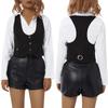 Suit Vest Women Waistcoat Sleeveless Racerback Vest Tuxedo  Unisex Style
