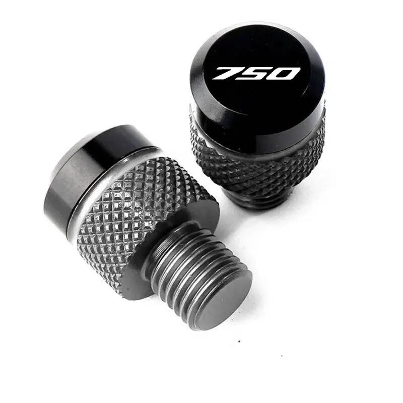 2pcs Motorcycle Accessories CNC Aluminum Mirror Hole Plug Screw Bolt For Kawasaki Z750 Z 750 Z750S Z750R