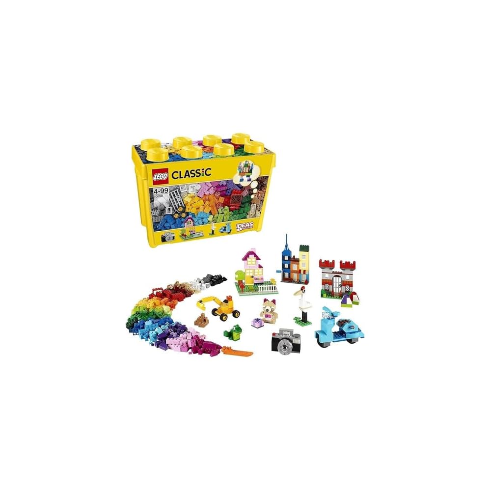 LEGO Classic Yellow Idea Box 10698 Building Blocks Educational Toy for Kids Ages 4-7
