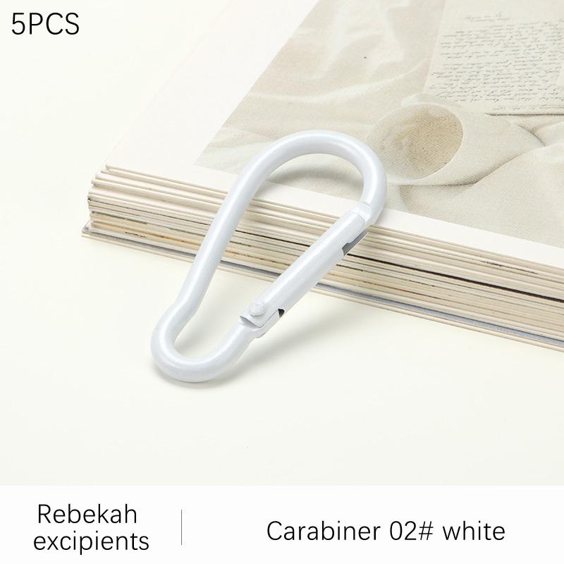 5Pcs Mountaineering Buckle Spring Ring Alloy Openable Keyring Strap Parts Pendant Buckle Snap Clasp Clip Trigger Hook