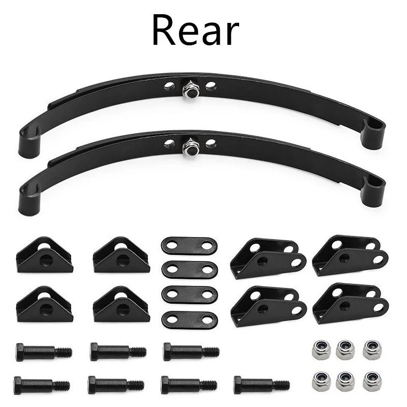 1/14 Tamiya RC Truck Steel Leaf Spring Set Front/Rear Suspension & Lifting Lugs for Tractor Trailer Model Car Replacement Parts