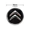 4 ks Krytky středů kol Slitina 60MM Originální krytka středu kola Černá pro Citroen C1 C3 C4 DS3 Většinu modelů
