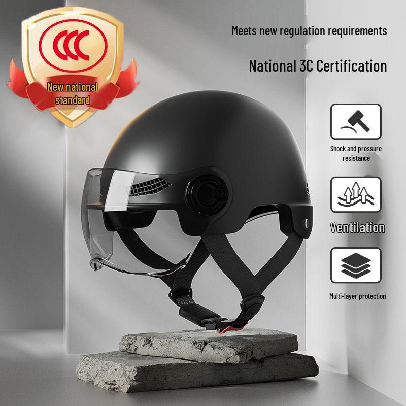 3C Certified Lightweight Electric Bike Helmet with Sun Protection for Men and Women