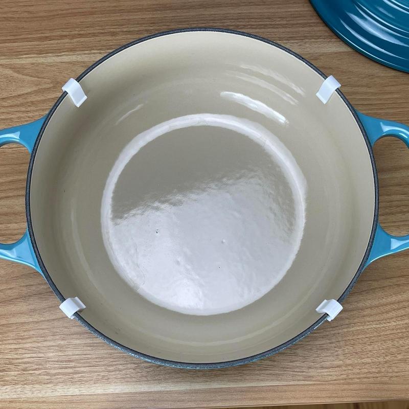 8PCS Oven Lid Flexible Bumper Protector Clips Food grade silicone cookware clip for Cookware Protectors for Oven Pots