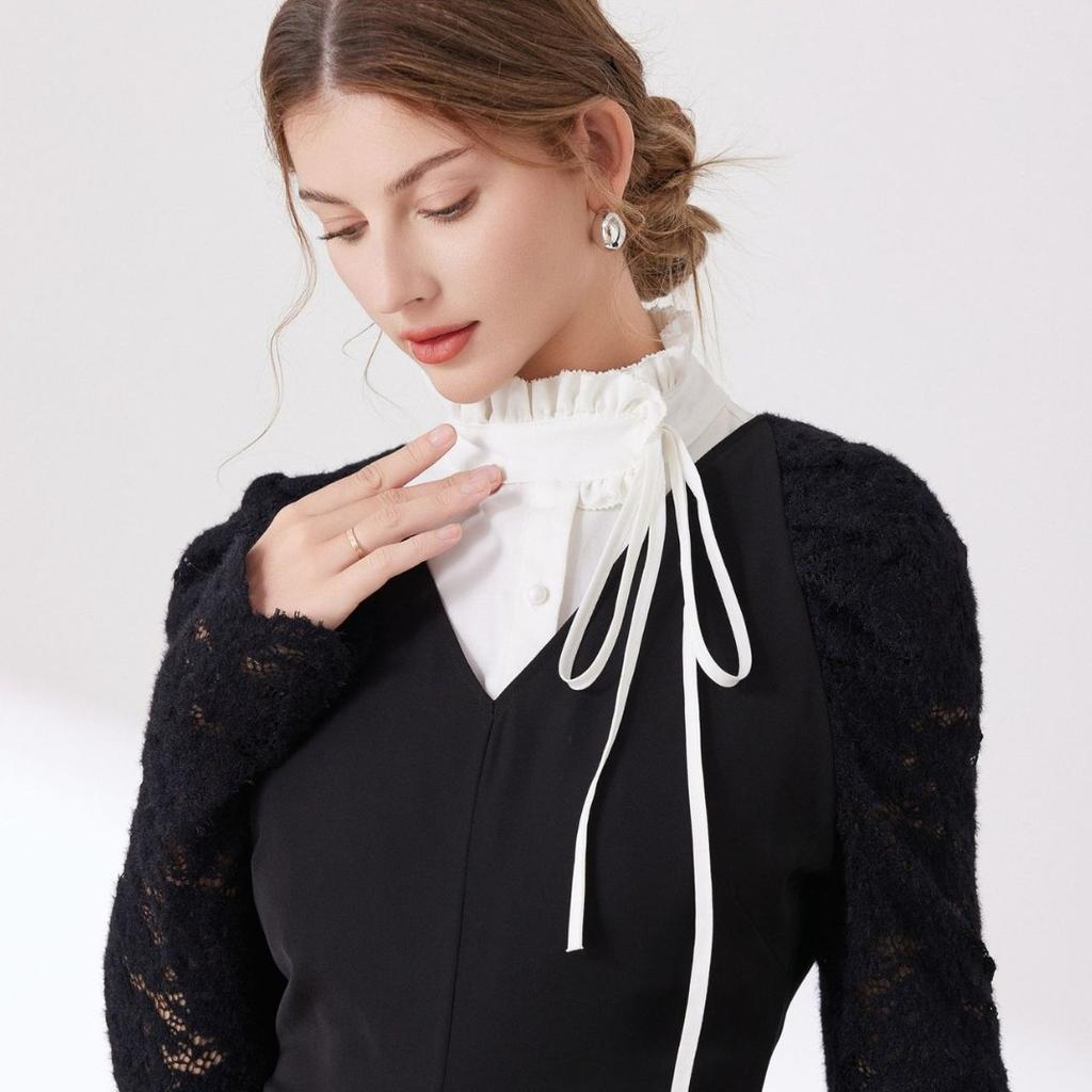 Autumn Sweater Fake Collar for Womens Fake Shirt Collar Casual Removable Detachable Collar Half Shirt Tops Accessories