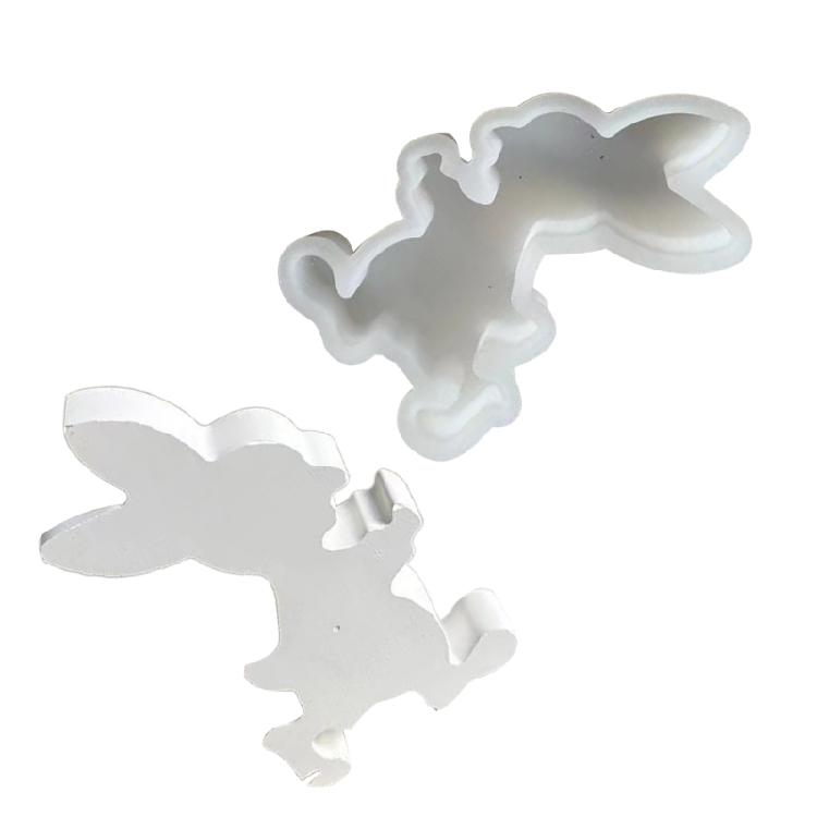 Easter Rabbit Resin Mold 3D Rabbit Silicone Mould Gypsum Ornament Epoxy Resin