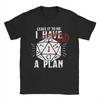 Dont Worry I Have A Plan 100 Cotton T Shirt For Couple Summer  Vintage T-Shirts O Neck Harajuku Tees Oversized Print Tops