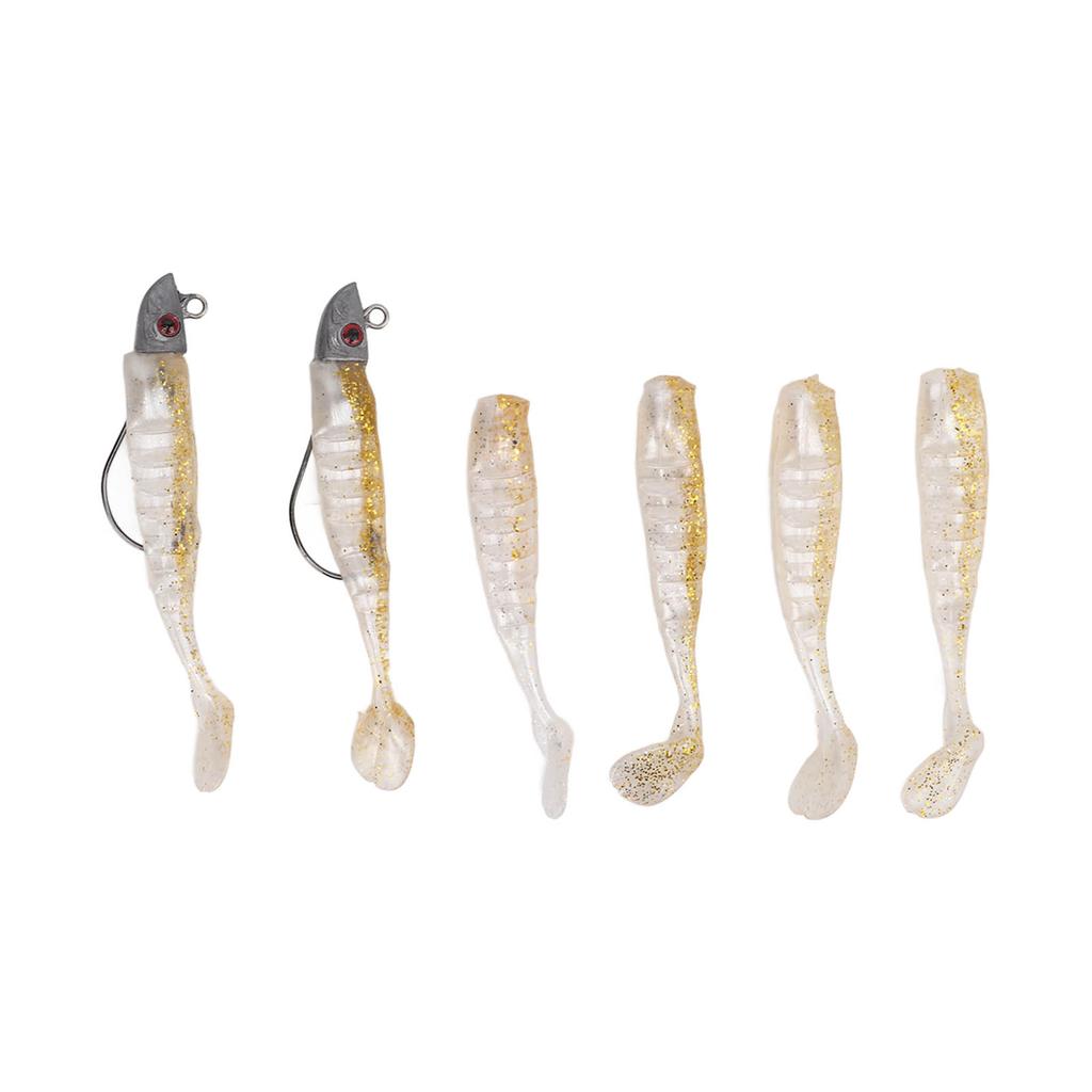 2 Box Weiche Angelköder Swimbait Simulation Silikon Weiche Künstliche Angelköder für Salzwasser