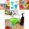 Durable Silicone Portable Retractable Funnels For Home Kitchen Convenient Storage