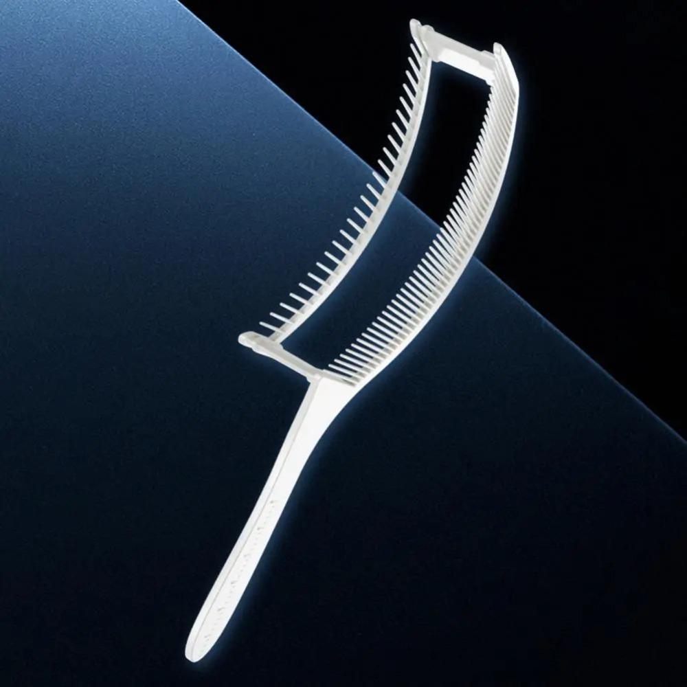 Ergonomic Hair Cutting Fade Comb Clipper Curved Comb Hair Cutting Positioning Comb  Men