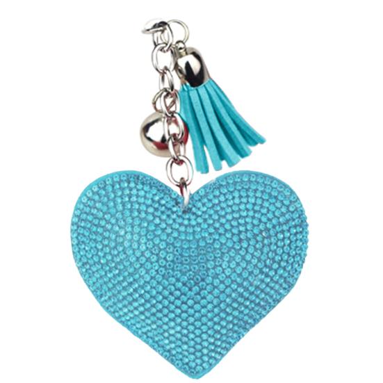

Искусственная кожа бархат сердце любовь кулон автомобильный брелок держатель сумка висит орнамент озеро синий