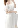 Ruffle Sleeve Dress With Abstract Print For Spring And Summer Wear