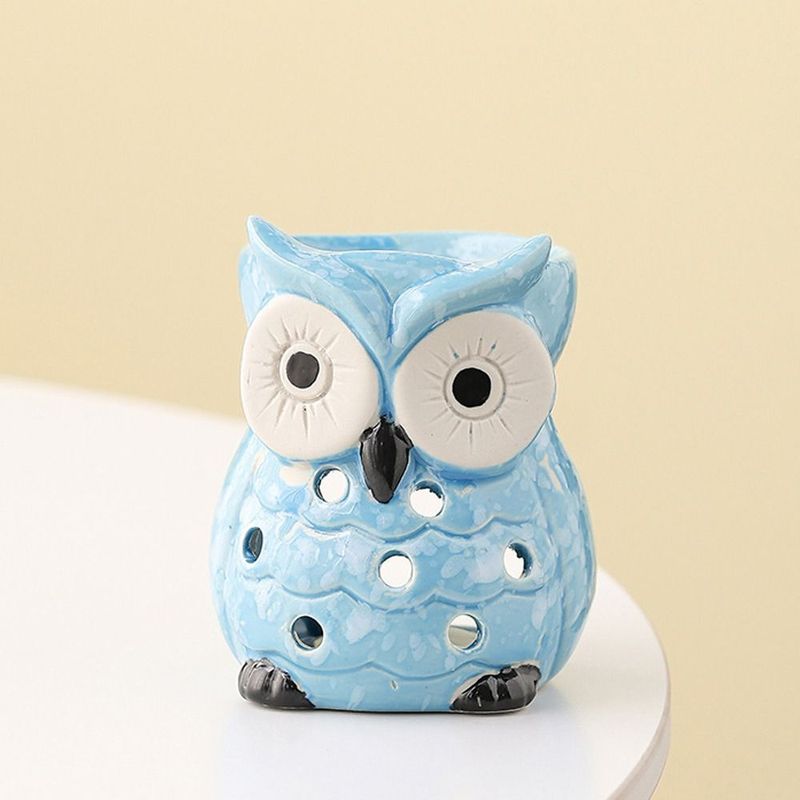 Keramische Eule Aromatherapieofen Umweltfreundlich Hitzebeständig Räucherkerzen Kerzenofen Entspannend Handgefertigter Räuchergefäß Innenraumdeko