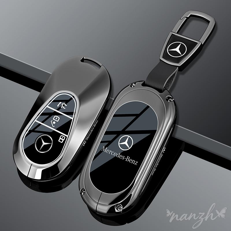 ZHM3 Remote Keychain Accessories For Mercedes Benz W206 W223 C S Class S350 C200 C260 C300 S400 S450 S500 Alloy Car Key Case Cover