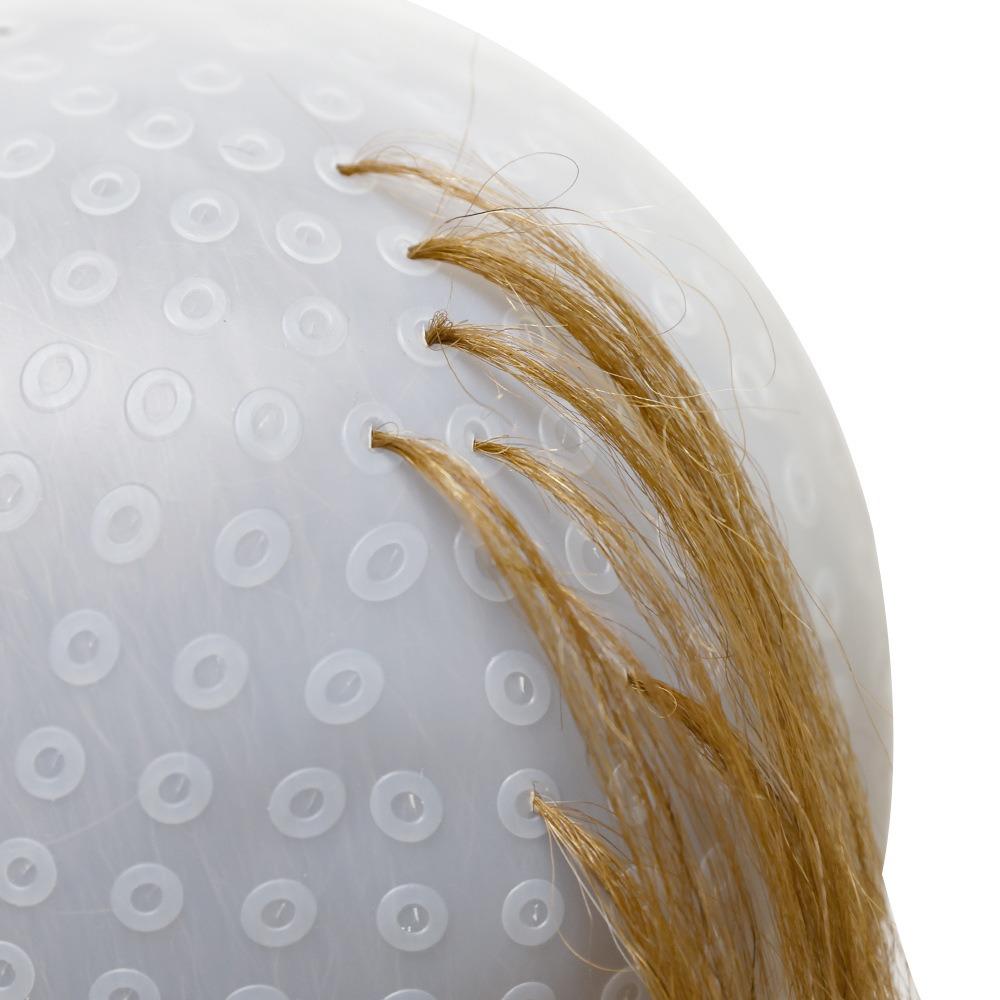 Reusable Hair Coloring Cap Silicone Hair Dye Hat  with Needle Highlighting Dye Cap  Salon