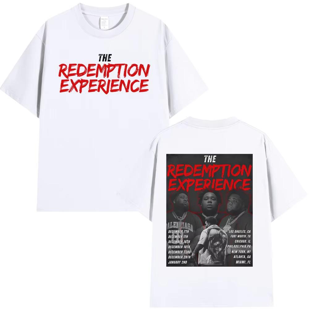 Male Rapper Album Rod Wave Pattern Tshirt Hiphop Retro Cotton Short Sleeved Casual Loose Shirt 2026 Summer Street Wear Y2K