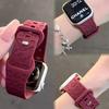 Burgundy Silicone Cat'S Claw Pattern For S10 Strap S9 Apple Watch 876 Generation Se Strap