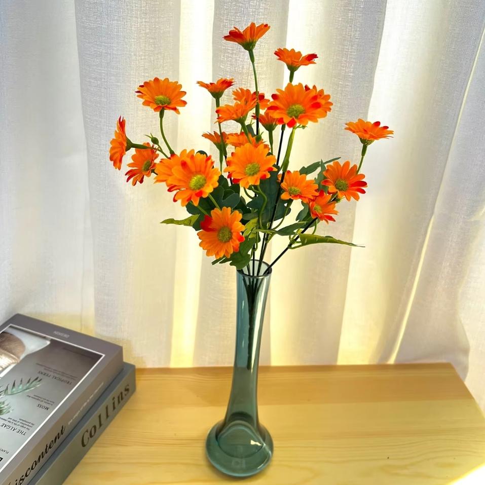 

21 Головка Подсолнухов Маленькие Маргаритки Букеты Ромашки Свадебные Декоративные Материалы Украшение Дома Сделай Сам Искусственные Цветы