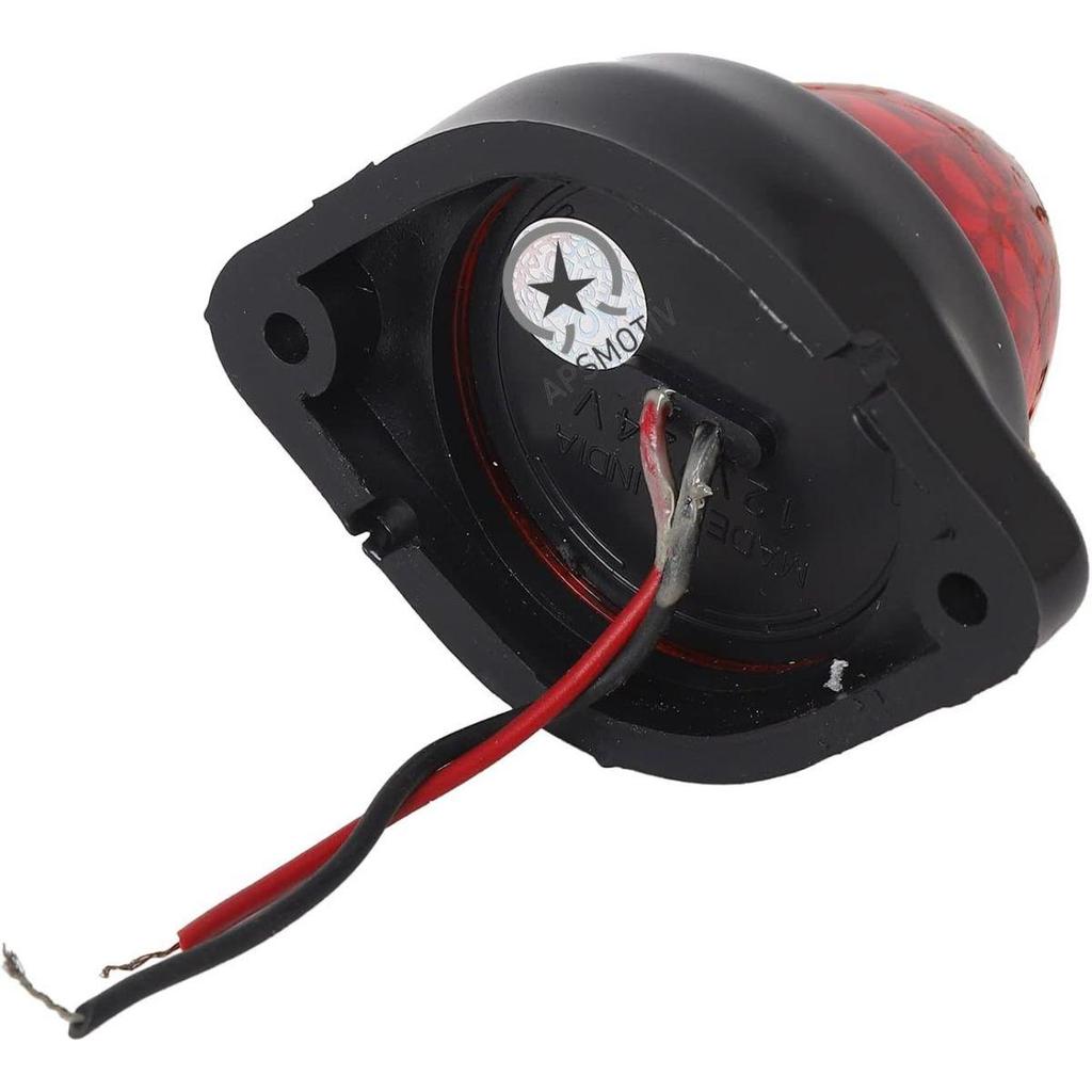 APSMOTIV 6Pack LED Side Marker Light 12V/24V Trailer Lights Red Truck Trailer Tail Lights for Truck RV Camper Van semi trucks Universal Fit