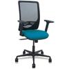 Zulema - Chaise De Bureau Ergonomique Avec Mécanisme Synchrone, Accoudoirs 2D - Dossier En Maille Respirante De Couleur Noire Et