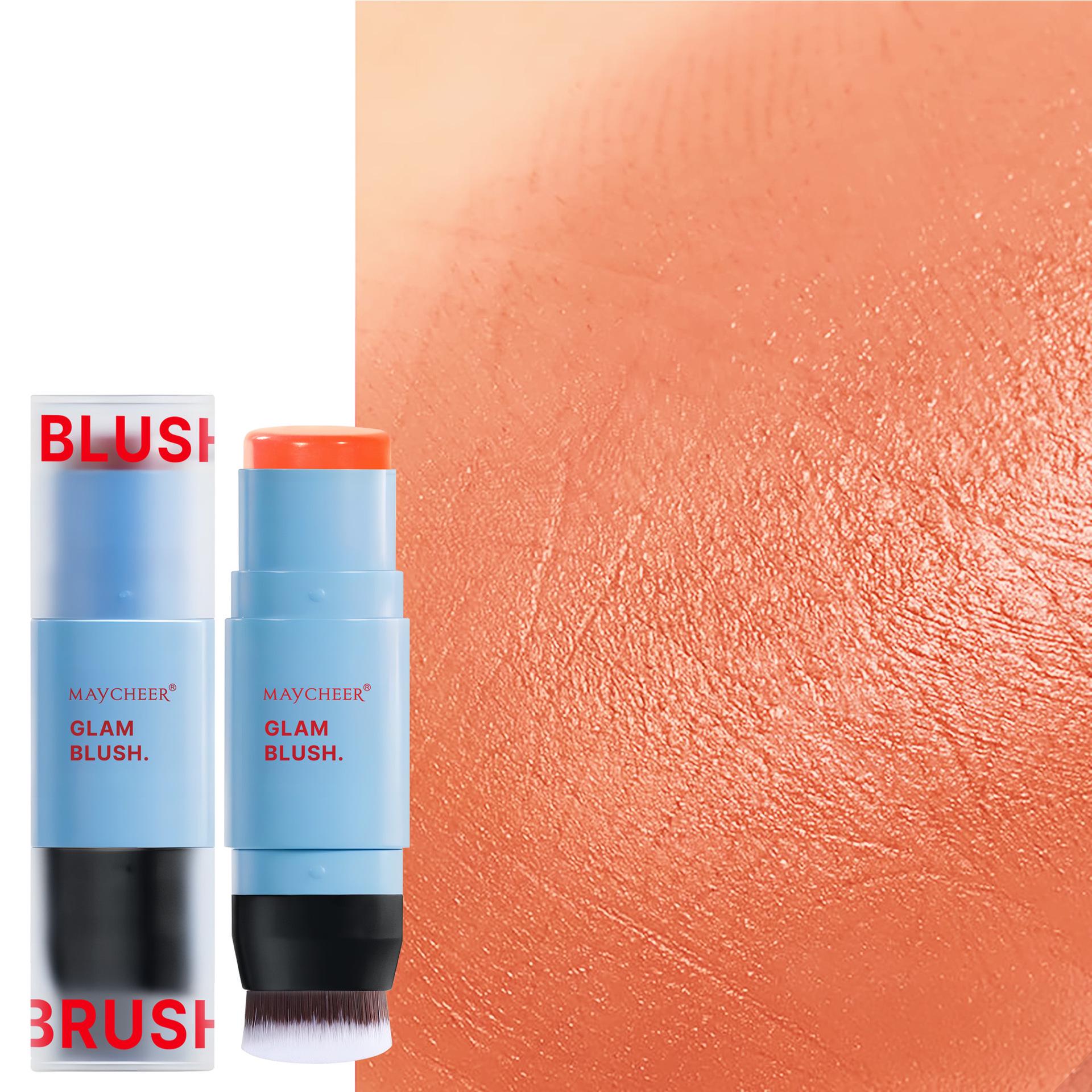 MAYCHEER Dual-Ended Blush Stick: High-Pigment, Multi-Color, Long-Lasting, Moisturizing.
