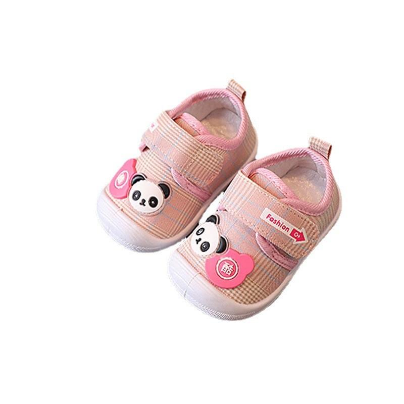 Baby Toddler Cartoon Soft Sole Shoes With Velcro For Boys Girls Kids Walkers